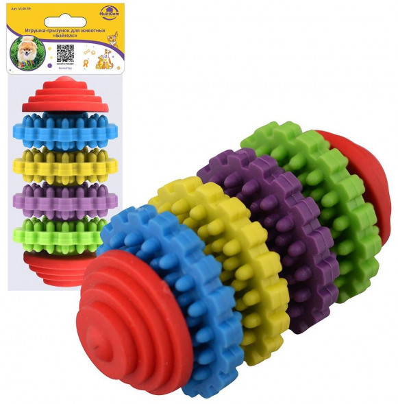 Игрушка MULTIDOM Игрушка-грызунок для животных &quot;Бэйгелс&quot; VL40-59