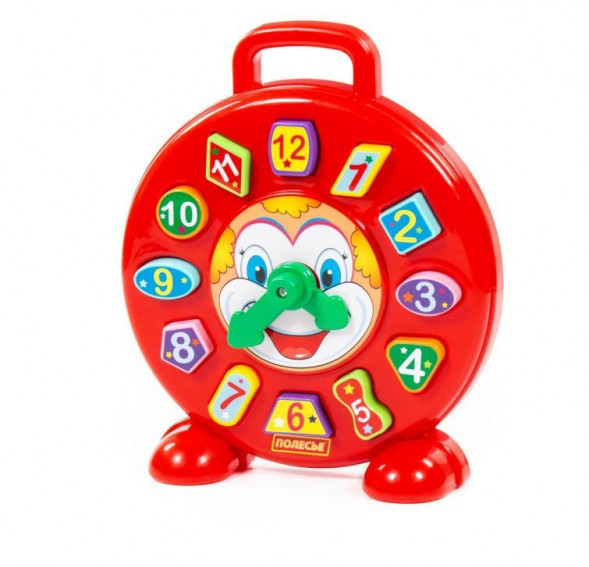 Игрушка ПОЛЕСЬЕ Часы &quot;Клоун&quot; (в сеточке) 62741