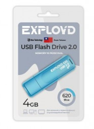 USB флэш-накопитель EXPLOYD EX-4GB-620-Blue