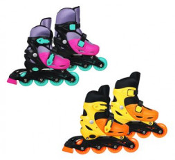 Коньки роликовые АЛИСА Коньки роликовые S:31-34, раздвижные, 4 колеса ПВХ, пластик, 2 цвета 007-009