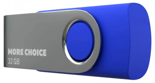 флэш-накопитель MORE CHOICE (4610196407611) MF32-4 USB 32GB 2.0 Blue