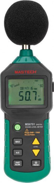 Измеритель шума MASTECH (13-1252) Цифровой измеритель уровня шума MS6701