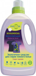 Гель для стирки MOLECOLA Гель для стирки темного белья Секрет черники 1000 мл, 9462