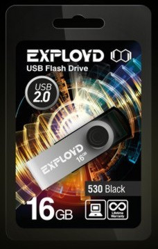USB флэш-накопитель EXPLOYD 16GB 530 черный