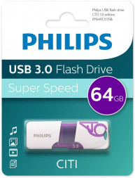 Флеш накопитель PHILIPS CITI3.0 64Gb белый (FM64FD135B/97)