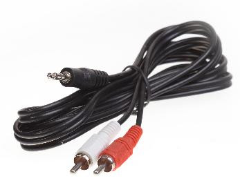 Аудиокабель SMARTBUY KA311 3.5 JACK (M) - 2XRCA (M) стерео-аудио 1.8Mв пакете (5)