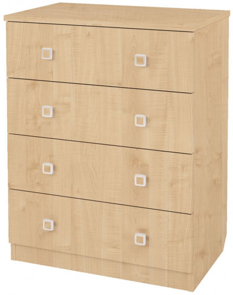 Комод POLINI Комод Polini kids Simple c 4 ящиками, натуральный (1кор)