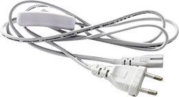 Сетевой шнур для светильника T5 с вилкой и общий выключателем ECOLA LT5RSSELT LED linear сетевой шнур для светильника T5 с вилкой и общим выключателем, 1м белый