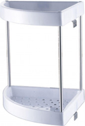 Полка GOTA ROCIO 83312 Полка пластик. угловая 2-х ярусная 240*240 *260мм G83312 (331-2) 1/20