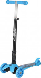 Самокат VELOBIBI 3-х колесный City (54*11*62-84см,кол. 118/76мм PU, склад. ручка, до 50кг) синий СМК-2612 ПП-00220250