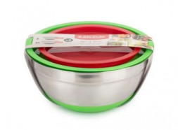 Миска ATTRIBUTE ASS022 Набор мисок с крышками MIX&amp;STORE 2шт 1.5л+2.4л