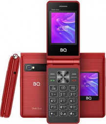 Телефон мобильный BQ 2412 Shell Duo Red