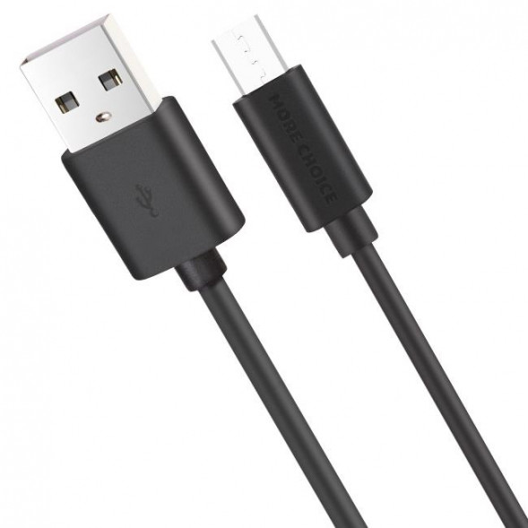 Кабель More choice K13m Дата-кабель USB 2.1A для micro USB - 1м Black