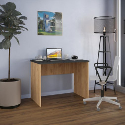 Стол письменный МЕБЕЛЬ-КОМПЛЕКС Стол письменный СП-07 Дуб золотой Крафт/Антрацит (1 кор)