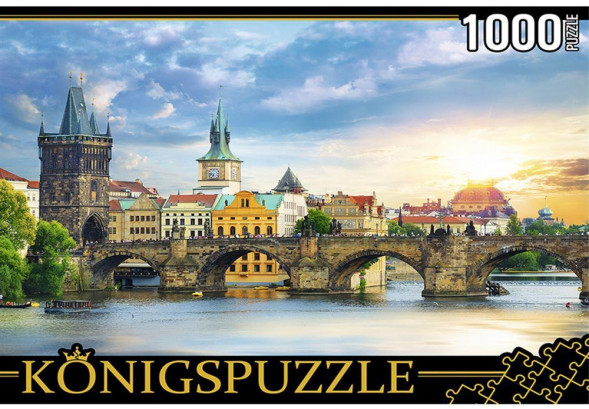 Мозаика KONIGSPUZZLE ПАЗЛЫ 1000 элементов. ГИK1000-0635 ПРАГА. КАРЛОВ МОСТ ПП-00143132