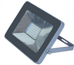 Прожектор светодиодный ECOLA JPSV30ELB 30,0W 220V 4200K IP65 тонкий Серебристо-серый 188х132х17