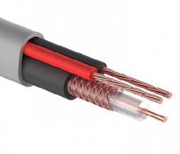 кабель д/видеоанаблюдения PROCONNECT (01-4108) Кабель для видеонаблюдения КВК-В-2 + 2х0,75мм (CCA), (96), 200м., белый