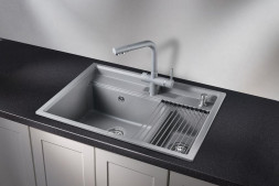 Мойка кухонная GRANULA KS-7302 АЛЮМИНИУМ кварц