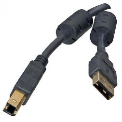 кабель USB 5BITES UC5010-030A EXPRESS USB2.0 / AM-BM / FERRITES / 3M / BLACK
