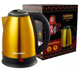 Чайник МАТРЁНА MA-002 нержавейка желтый