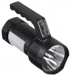 Фонарь прожектор ЕРМАК Фонарь прожектор, 1 LED+12 LED, 1Вт+3Вт, 800мАч, вилка 220В, 14х10см, 2 режима, пластик 223-004