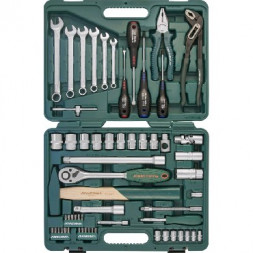 JONNESWAY S04H52460S Набор инструмента универсальный 1/4&quot;, 1/2&quot;DR, 60 предметов