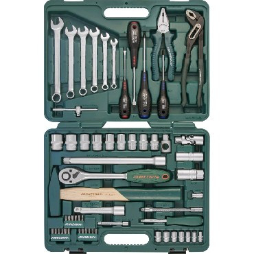 JONNESWAY S04H52460S Набор инструмента универсальный 1/4&quot;, 1/2&quot;DR, 60 предметов