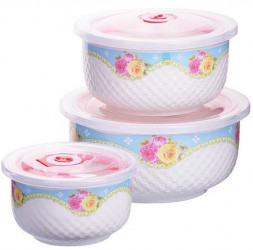 Набор мисок LORAINE 28659 6пр 0,3-0,45-1,л