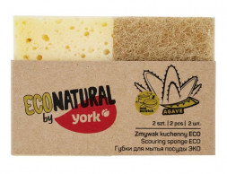 Губки для посуды ECO NATURAL BY YORK целлюлозные ЭКО Натурал 2шт. 035540