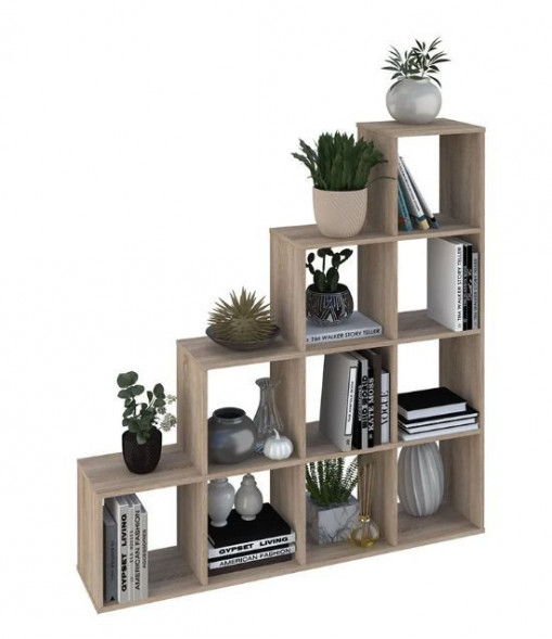Стеллаж POLINI Стеллаж Polini Home Smart Каскадный 10 секций, дуб (1кор)