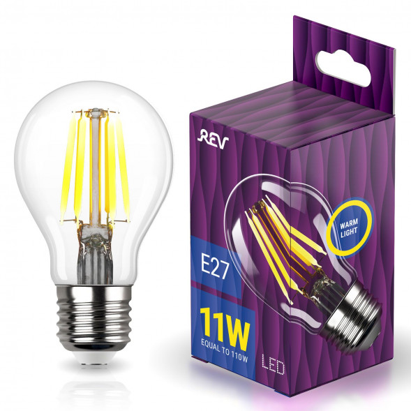 Лампа светодиодная REV 32477 5 FILAMENT A60/E27/11W/2700K