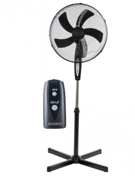 Вентилятор ENERGY ELEGANCE EN-1626 с пультом 16&quot; черный 1шт/коробка