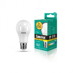 Лампа светодиодная CAMELION (12043) LED9-A60/830/E27/9Вт/3000К