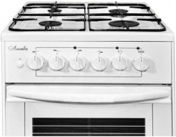 ЛЫСЬВА Плита Комбинированная ЭГ 401 СТ-2у белый (без крышки) реш.сталь