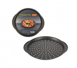 Форма для выпечки MALLONY PIZZA P-02, диам 33 см (с ручками) (008572)