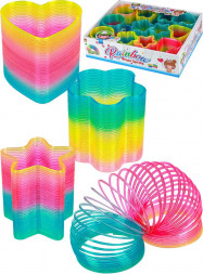 Игрушка NO NAME Пружинка-радуга Формы-1 (6,5см)(12 шт. в ш/у) ( Арт. И-6091) кратно 12