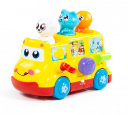 Игрушка ПОЛЕСЬЕ Игрушка развивающая &quot;Школьный автобус&quot; (в коробке) 77080
