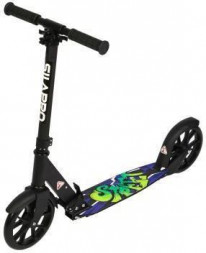 Самокат складной с ножным тормозом SILAPRO Самокат складной с ножным тормозом, 98х36х87, (мерц.колеса 20х2см), алюм.сплав+PU (131-104)