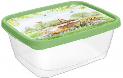 HOMVER Optima прямоугольный 0,85л с декором (зеленый) 222126218/08