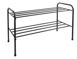 Обувница ИСТОК Подставка для обуви - 2 полки 80 см арт.ПО282 цв.Чёрный