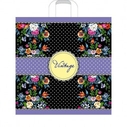 Пакеты АРТПЛАСТ (ПТЛ51843) петлевая ручка 60х50+11 - Винтаж (25) ПТЛ21097