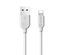 Кабель 8 Pin BOROFONE (6957531089971) BX14 USB-Lightning 8 Pin 2.A 1M - белый