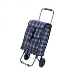 хоз. Принадлежности РЫЖИЙ КОТ JX-D2 тележка с сумкой "клетка" (30кг) (93576)