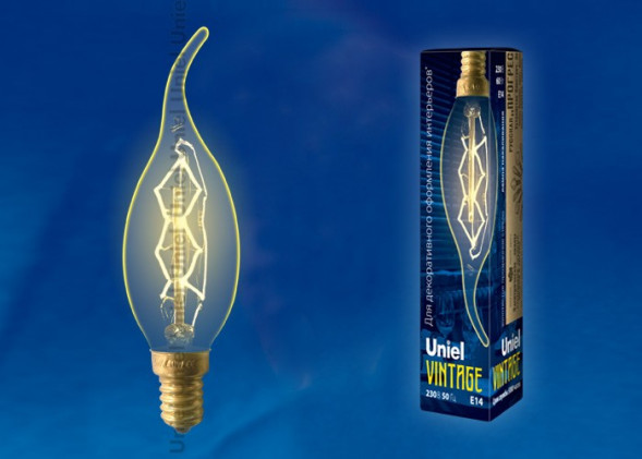 Лампа UNIEL (UL-00000483) IL-V-CW35-60/GOLDEN/E14 ZW01
