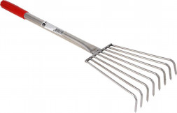 Грабли садовые INBLOOM PROF+ Грабли садовые 60см, 8 зубов, нержавеющая сталь 201 (181-008)