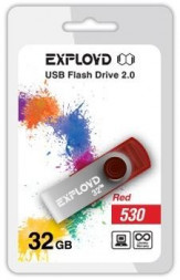 USB флэш-накопитель EXPLOYD 32GB 530 красный