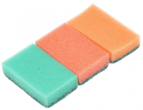 Губки для посуды ELFE для посуды Mini, 79 x 49 x 23 мм, 3шт, 92349