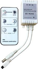 Диммер для светодиодной ленты ECOLA CDM04CESB LED strip Dimmer 4A 48W 12V (96W 24V) с инфракрасным пультом управления с автоматическими режимами белый