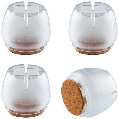 РЫЖИЙ КОТ Протектор для ножек 4шт, силикон/войлок, размер M (105019)