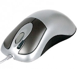 Мышь проводная A4TECH OP-35D PS/2 серебро